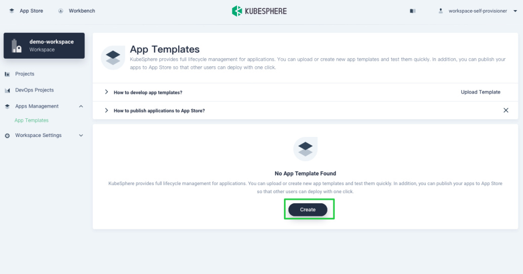 click-create-app-template